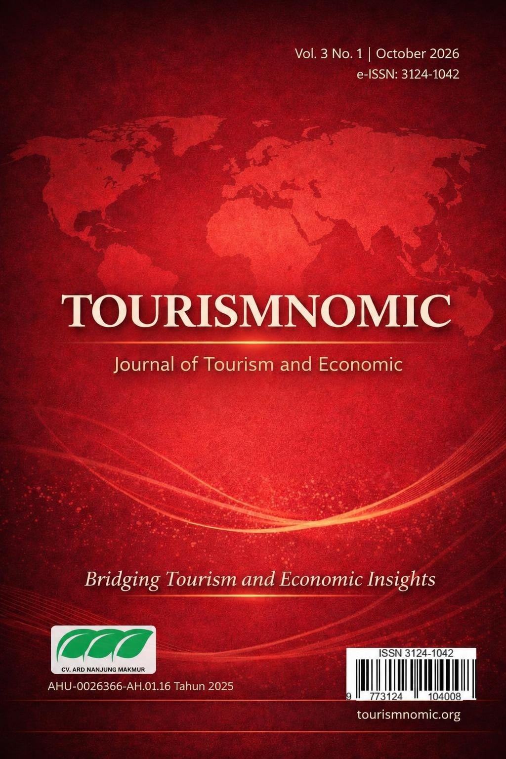					View Vol. 3 No. 1 (2026): Tourismnomic 
				